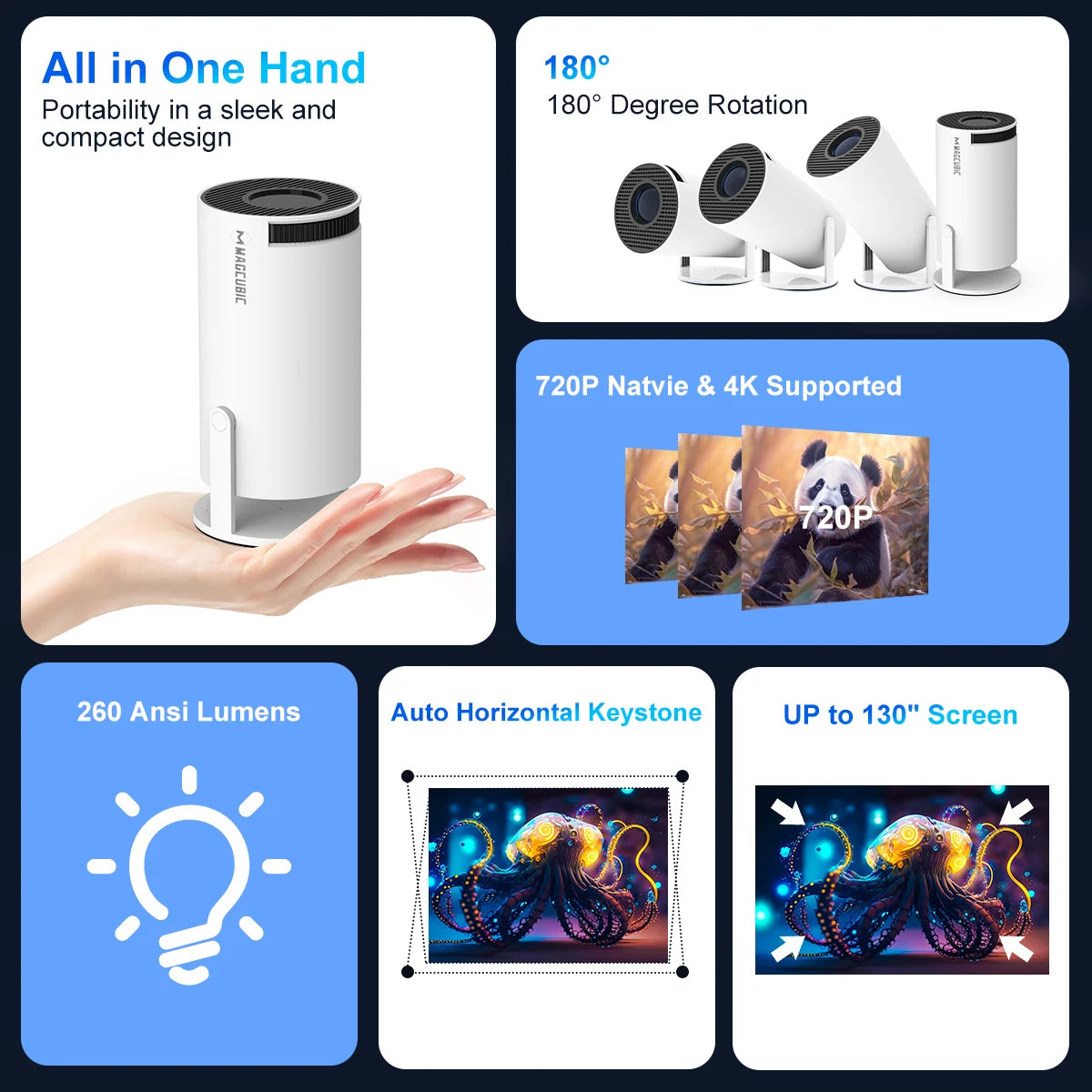 CineView™ 4K Portable Projector