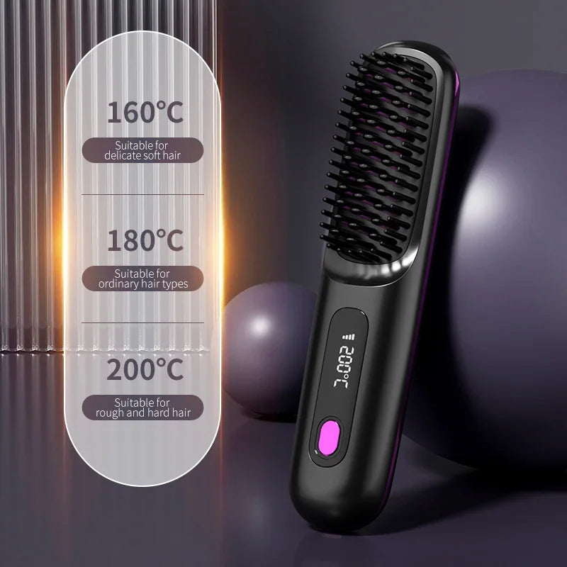 Clairsty™ Portable Straightener Brush